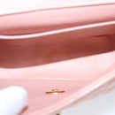 CHANEL Parent Child Bag Hand Bag Lamb Skin Pink Gold CC Auth 90957SAV-43