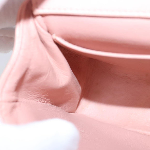 CHANEL Parent Child Bag Hand Bag Lamb Skin Pink Gold CC Auth 90957SAV