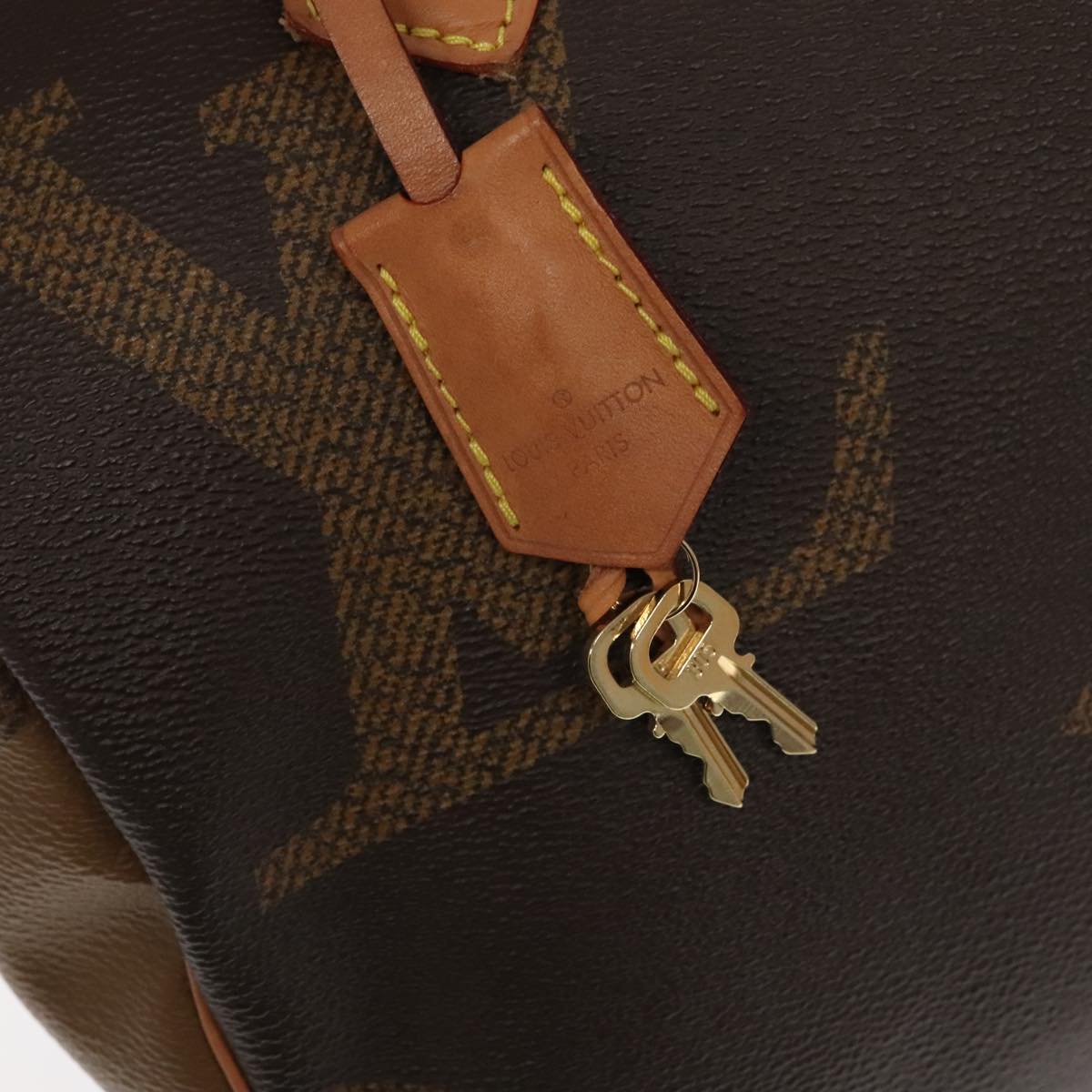 LOUIS VUITTON Monogram Giant Speedy 30 Bandouliere Hand Bag M44602 Auth 90965A