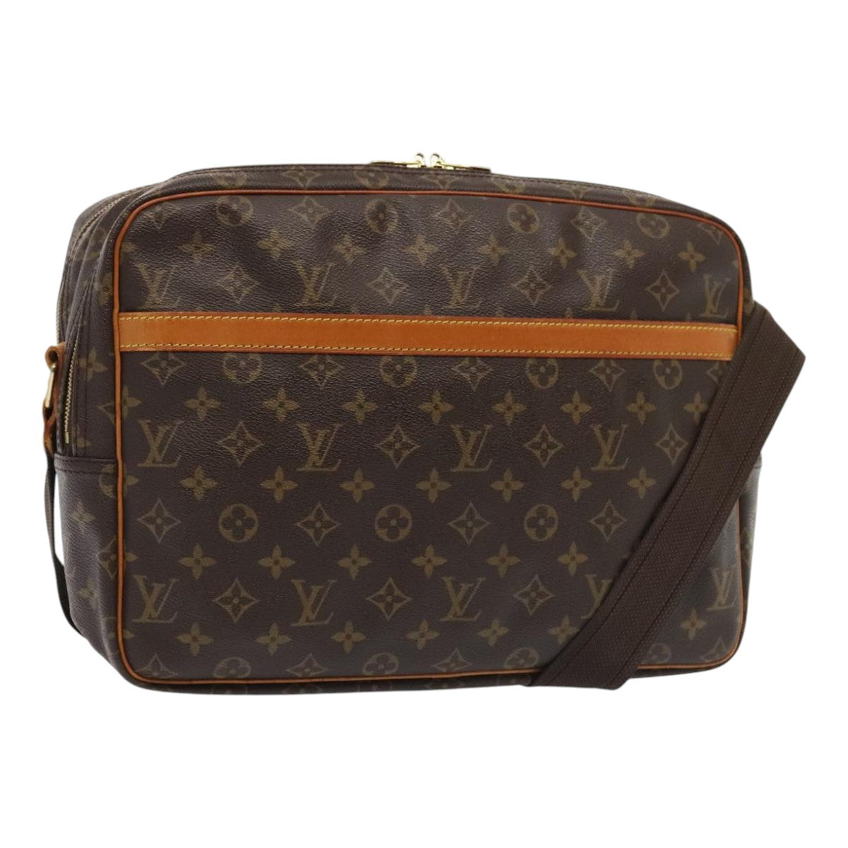 LOUIS VUITTON Monogram Reporter GM Shoulder Bag M45252 LV Auth 90981