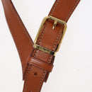 CELINE Macadam Canvas Shoulder Bag PVC Leather Brown Gold Auth 90992-19