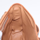 CELINE Macadam Canvas Shoulder Bag PVC Leather Brown Gold Auth 90992-22