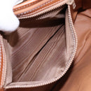 CELINE Macadam Canvas Shoulder Bag PVC Leather Brown Gold Auth 90992-25