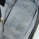 CELINE Macadam Canvas Hand Bag PVC Leather Black Gold Auth 91011-10