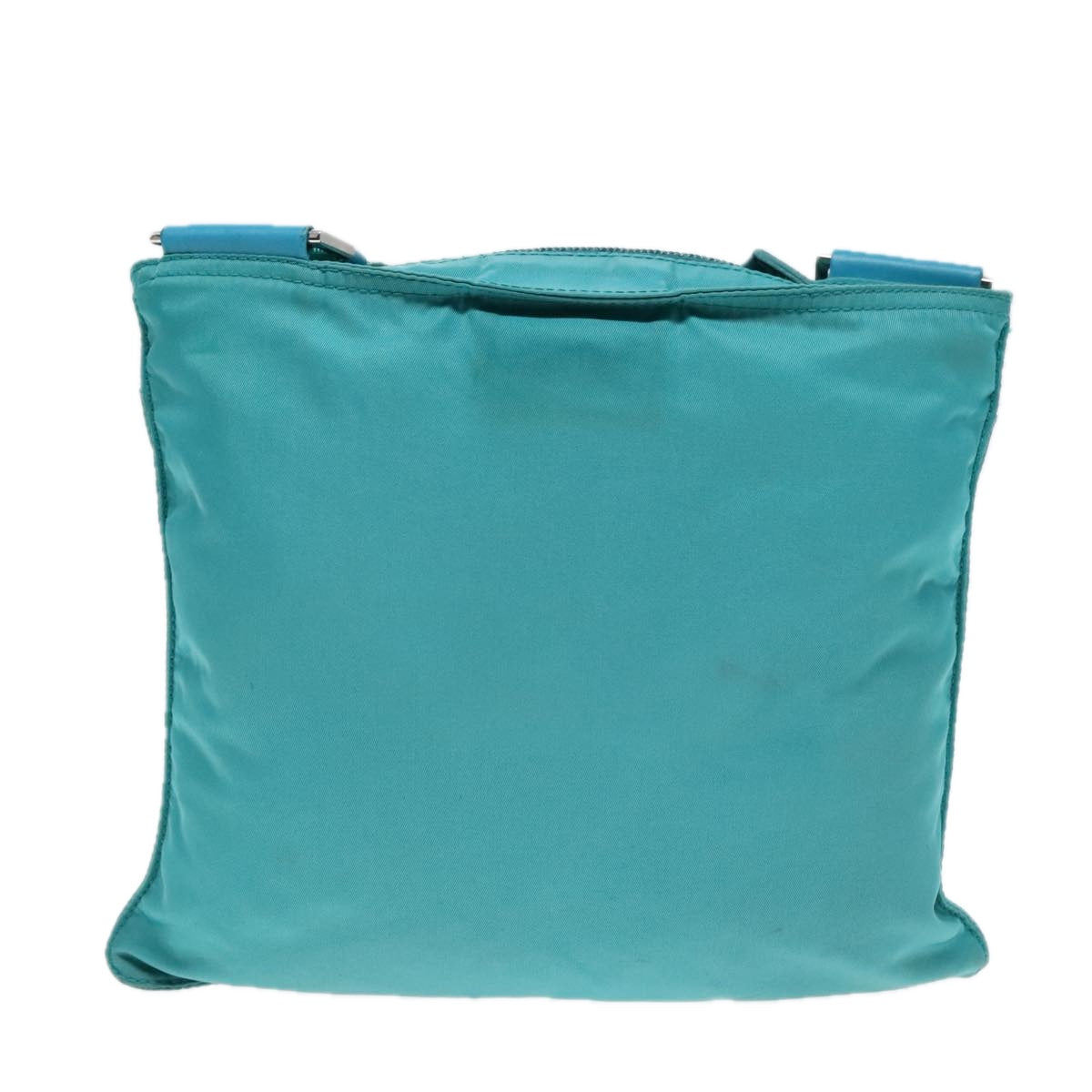 PRADA Shoulder Bag Nylon Turquoise Blue Auth 91013 - 0