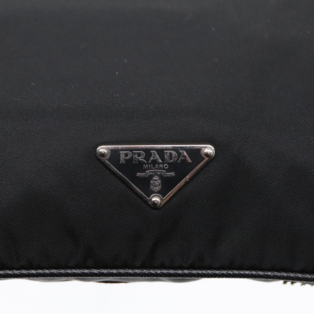 PRADA Shoulder Bag Nylon Black Auth 91014