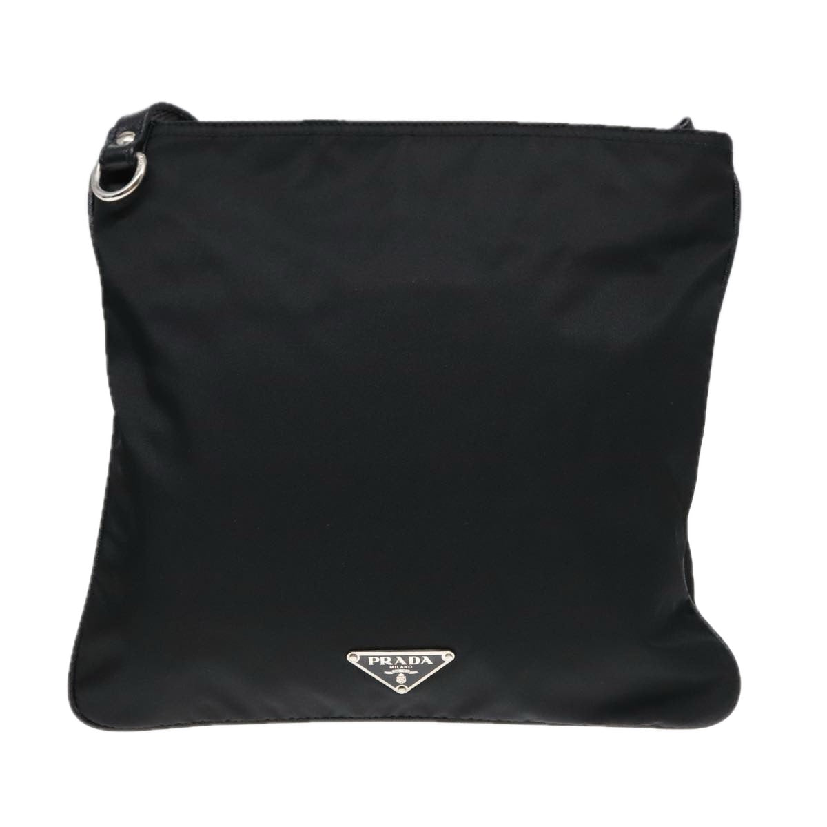 PRADA Shoulder Bag Nylon Black Auth 91014 - 0