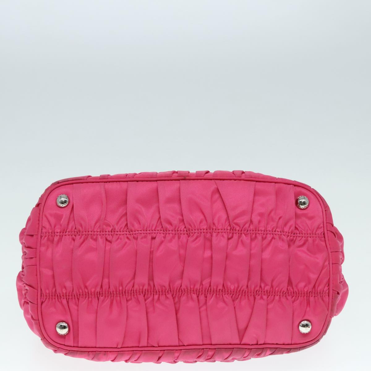 PRADA Hand Bag Nylon 2way Pink Auth 91015