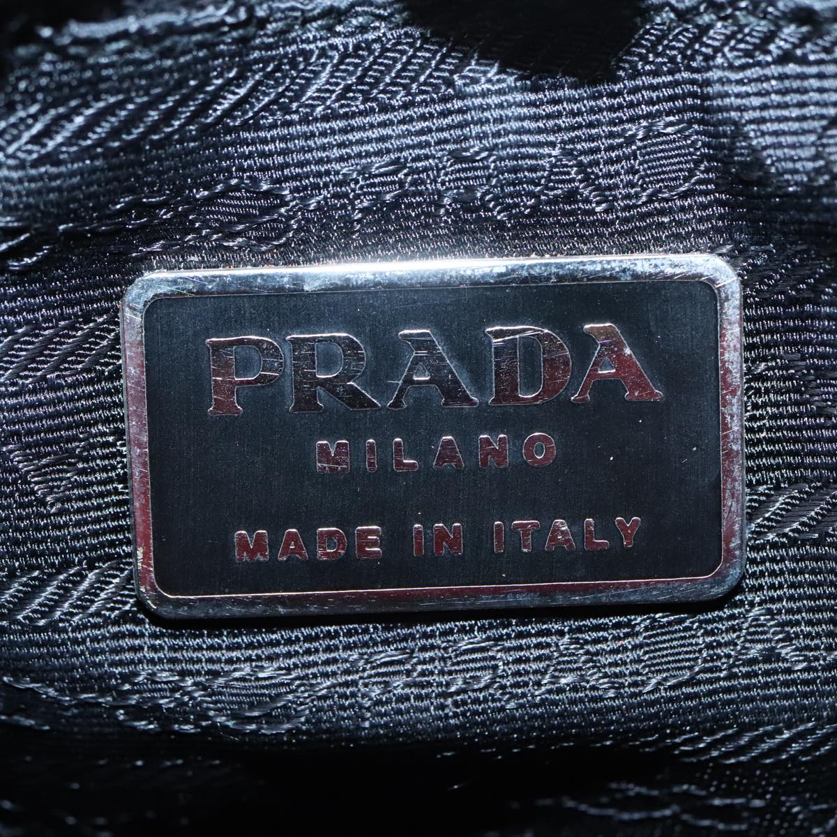 PRADA Tote Bag Nylon Red Auth 91018