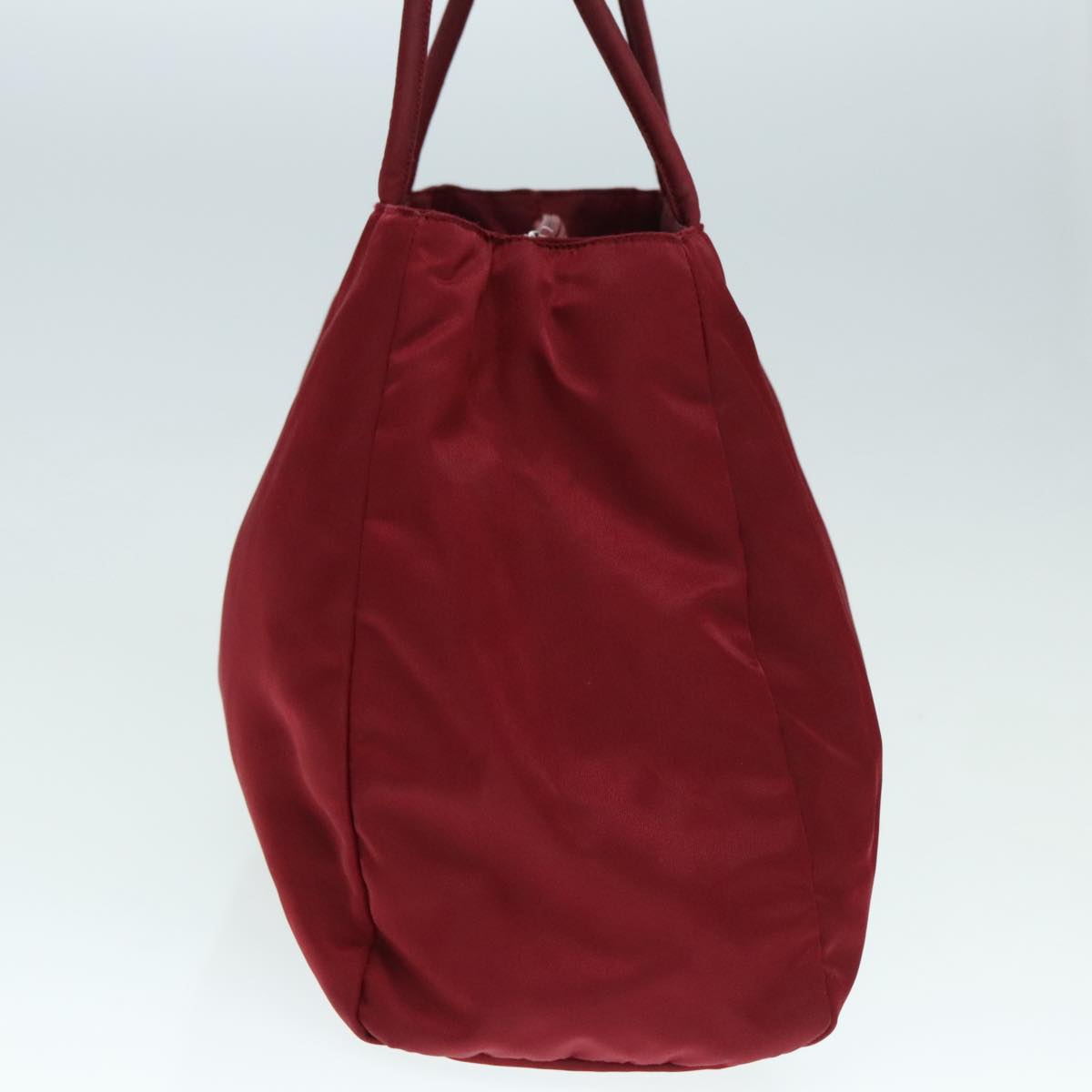 PRADA Tote Bag Nylon Red Auth 91018