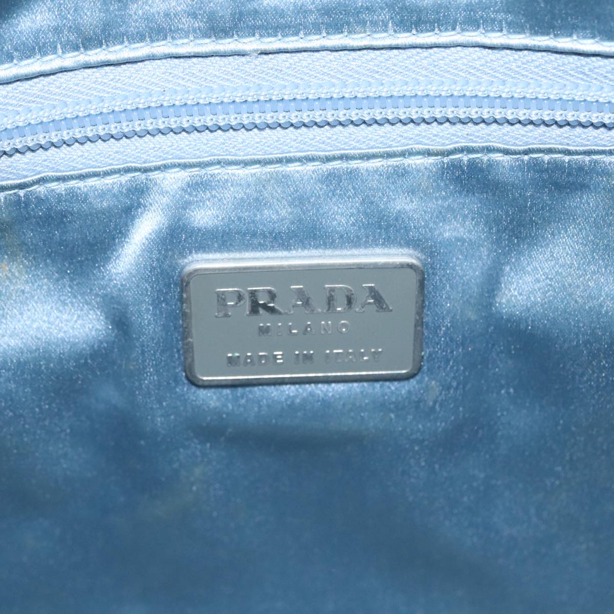 PRADA Hand Bag Enamel Lime Yellow Auth 91019