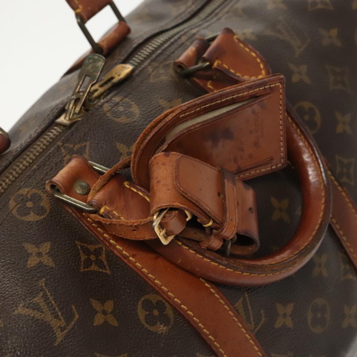 LOUIS VUITTON Monogram Keepall 45 Boston Bag M41428 LV Auth 91034