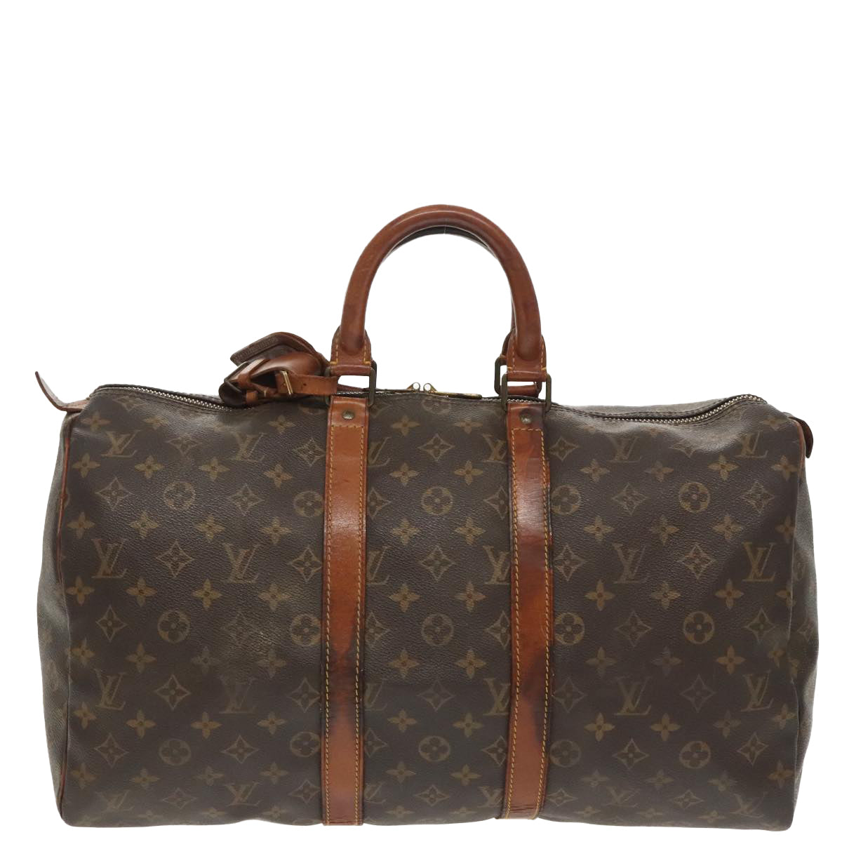 LOUIS VUITTON Monogram Keepall 45 Boston Bag M41428 LV Auth 91034