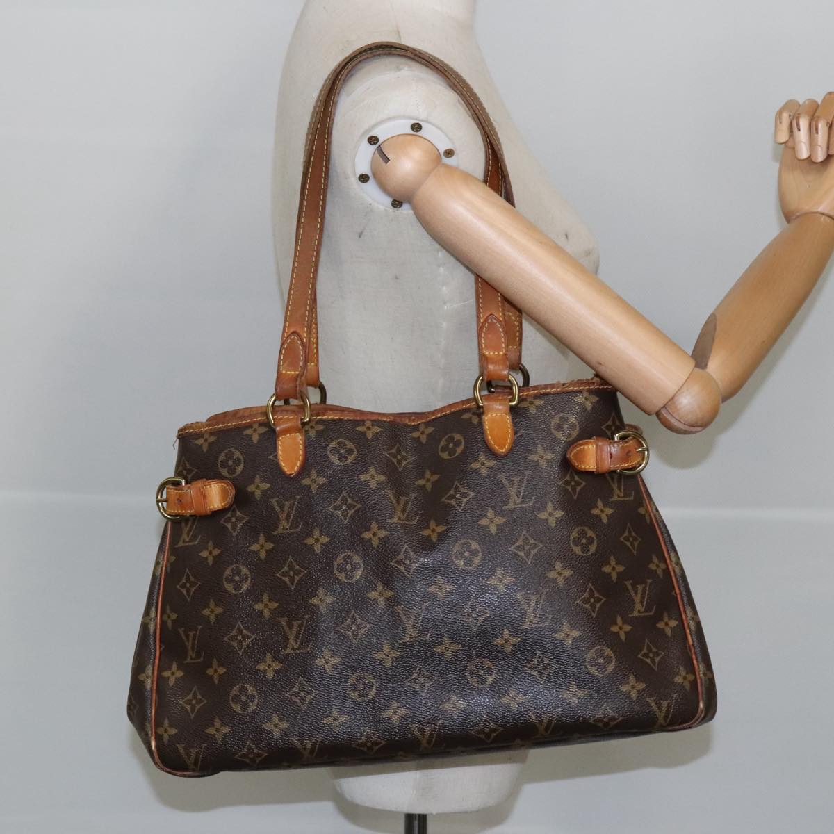 LOUIS VUITTON Monogram Batignolles Horizontal Tote Bag M51154 LV Auth 91036