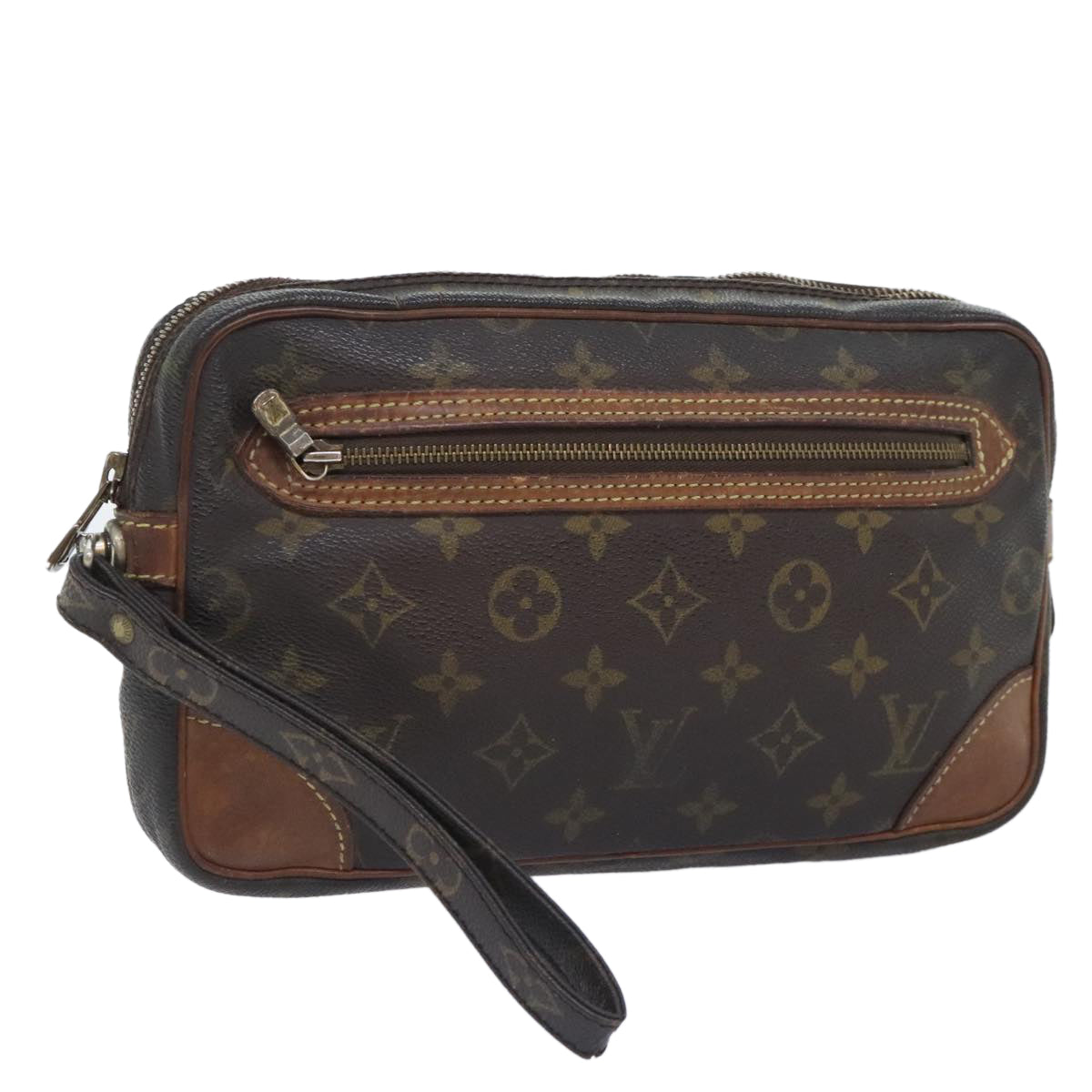 LOUIS VUITTON Monogram Marly Dragonne GM Clutch Bag M51825 LV Auth 91109