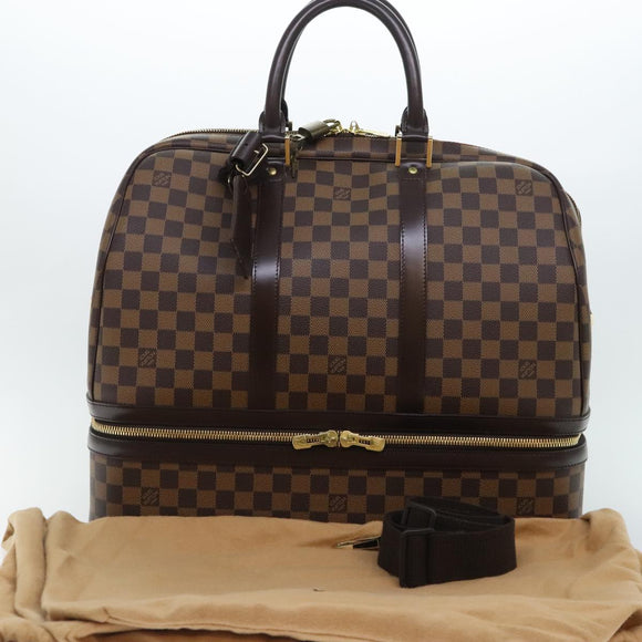 LOUIS VUITTON Damier Ebene Sac Sports Boston Bag SPO LV Auth 91129SV