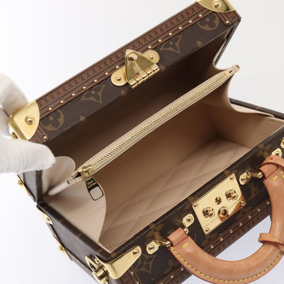 LOUIS VUITTON Monogram Petite Vallees Hand Bag 2way M20468 LV Auth 91131SAM