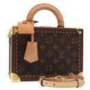 LOUIS VUITTON Monogram Petite Vallees Hand Bag 2way M20468 LV Auth 91131SAM-1