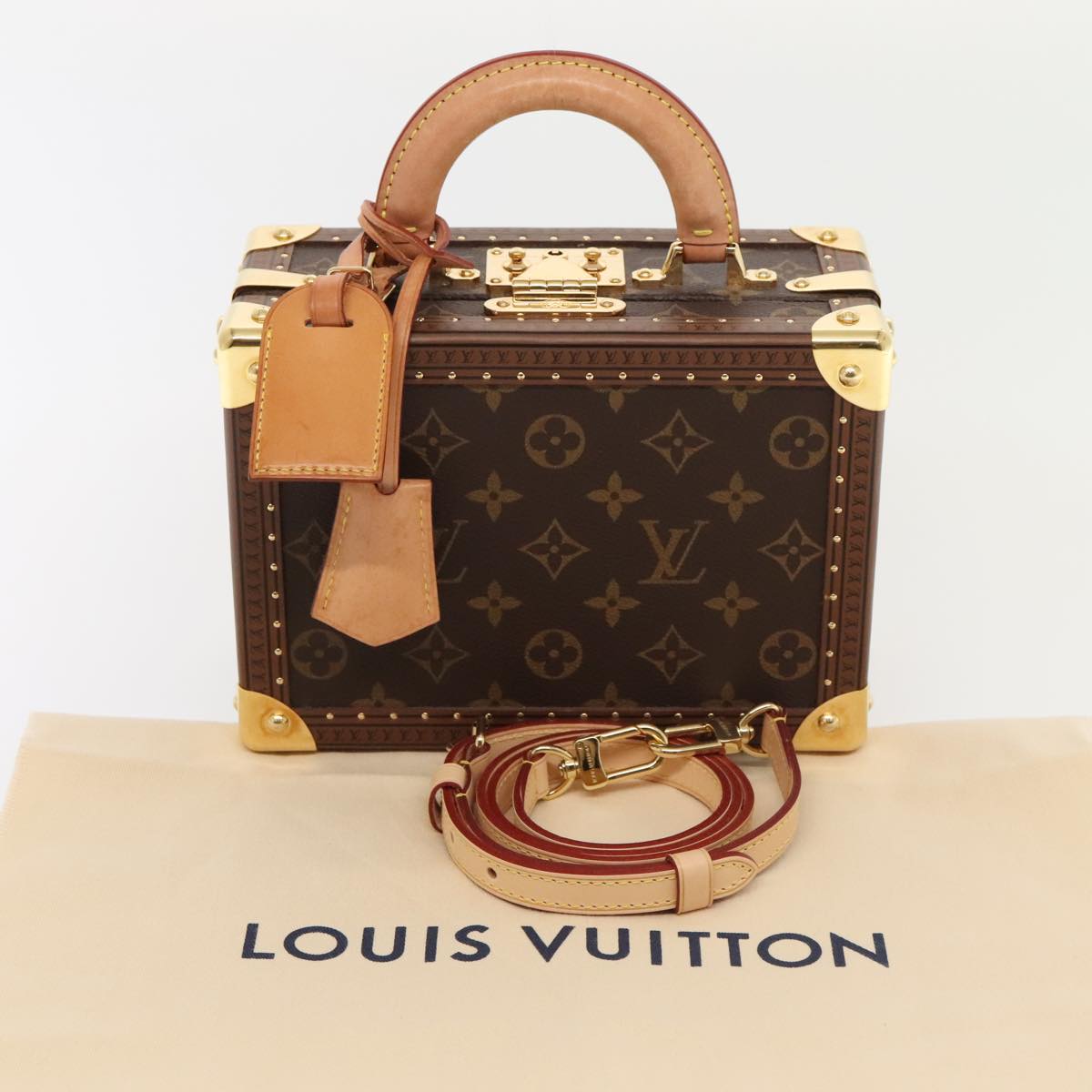 LOUIS VUITTON Monogram Petite Vallees Hand Bag 2way M20468 LV Auth 91131A