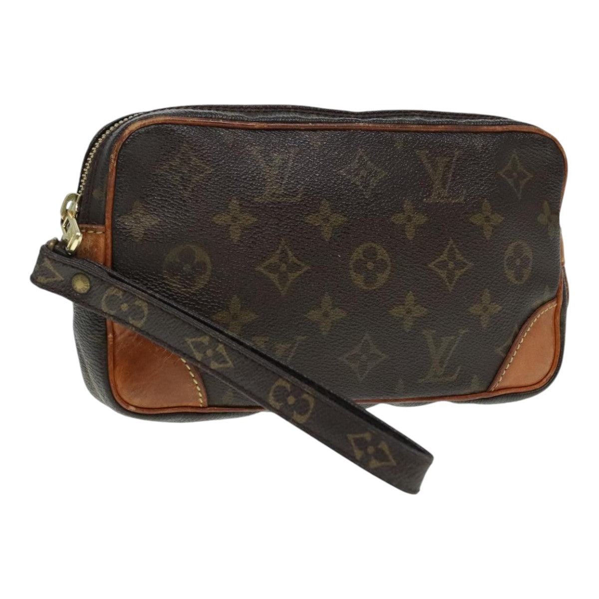 LOUIS VUITTON Monogram Marly Dragonne PM Clutch Bag M51827 LV Auth 91139