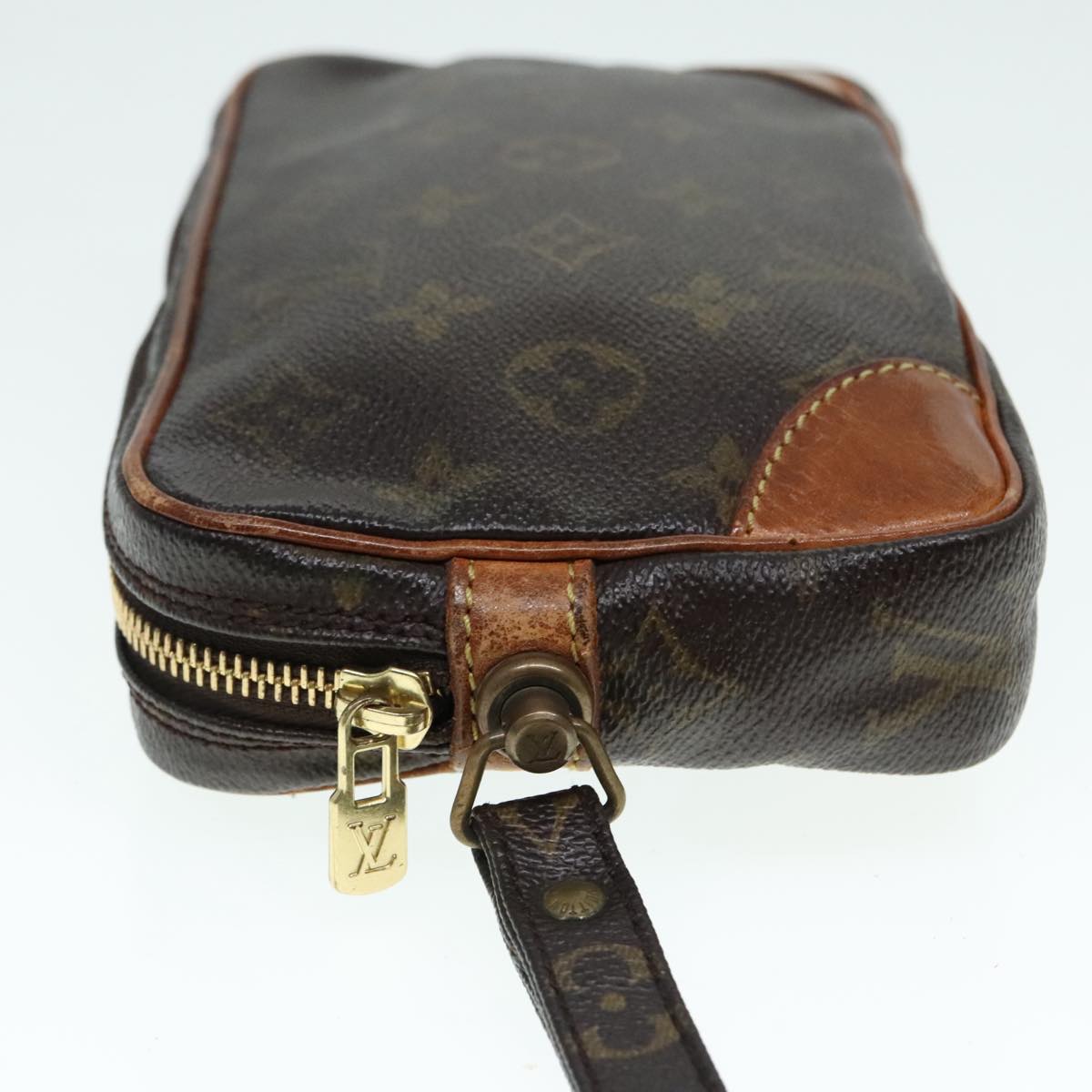 LOUIS VUITTON Monogram Marly Dragonne PM Clutch Bag M51827 LV Auth 91139