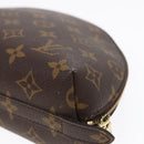 LOUIS VUITTON Monogram Trousse Demi Ronde Cosmetic Pouch M47520 LV Auth 91150-15