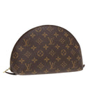 LOUIS VUITTON Monogram Trousse Demi Ronde Cosmetic Pouch M47520 LV Auth 91150-1
