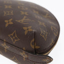 LOUIS VUITTON Monogram Trousse Demi Ronde Cosmetic Pouch M47520 LV Auth 91150-7