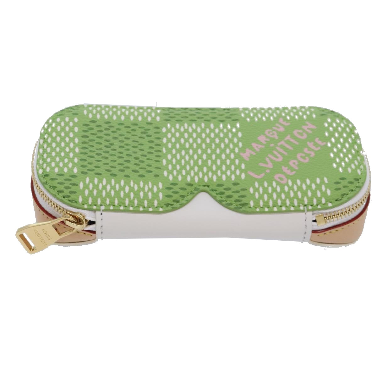 LOUIS VUITTON Damier Golf Sunglasses Pouch Green GI1104 LV Auth 91164SA - 0