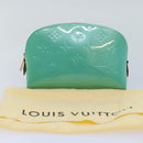 LOUIS VUITTON Monogram Vernis Pochette CosmeticPouch Tyu Luco Words Auth 91172AV-12