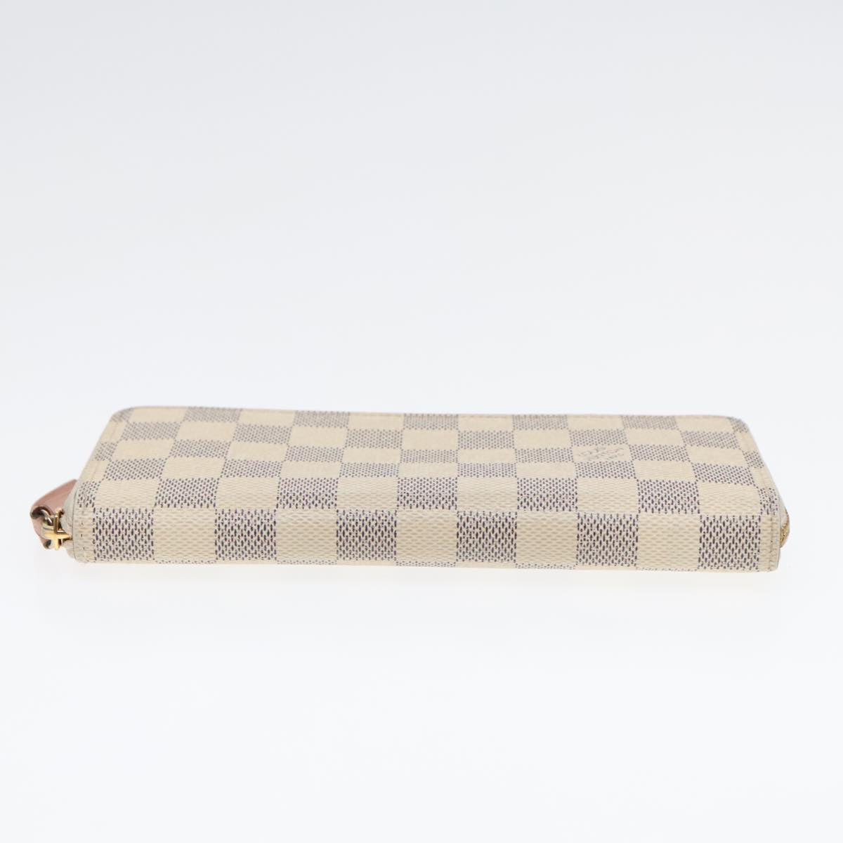 LOUIS VUITTON Damier Azur Portefeuille Clemence Long Wallet N61264 Auth 91180