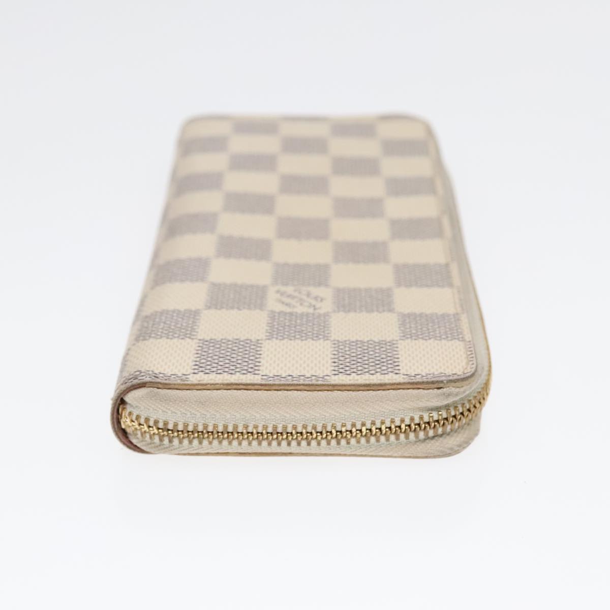 LOUIS VUITTON Damier Azur Portefeuille Clemence Long Wallet N61264 Auth 91181