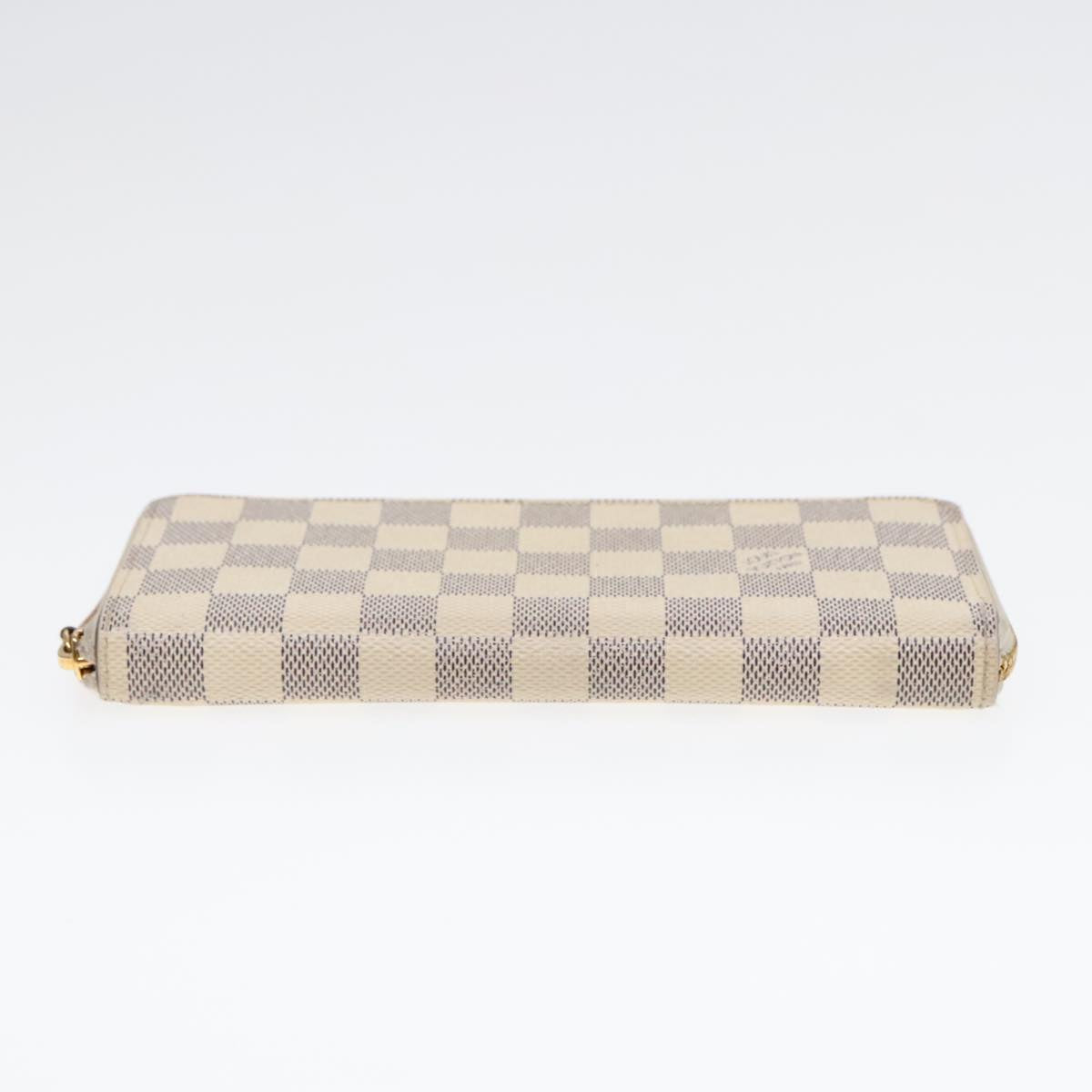 LOUIS VUITTON Damier Azur Portefeuille Clemence Long Wallet N61264 Auth 91181