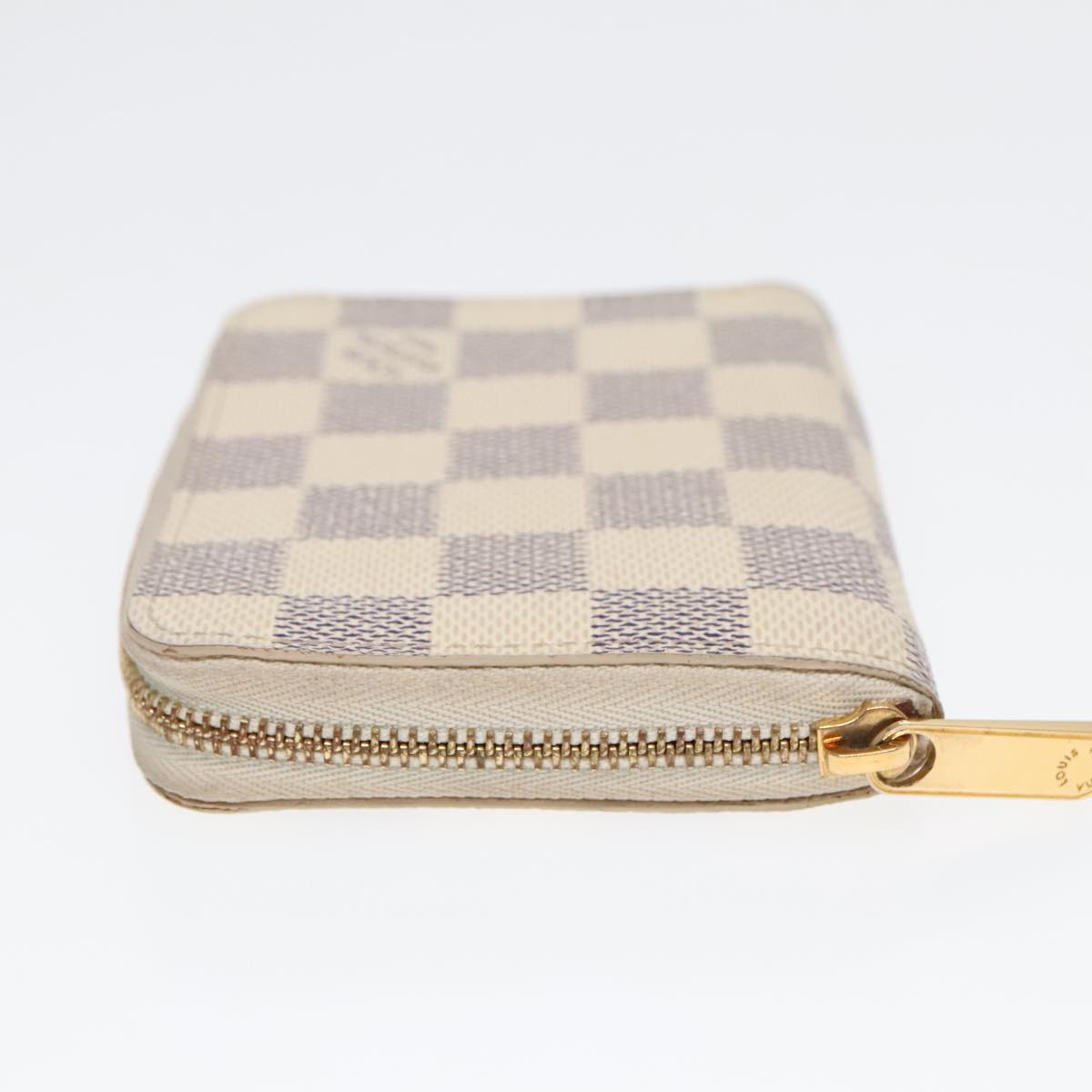 LOUIS VUITTON Damier Azur Zippy Coin Purse N60138 LV Auth 91185