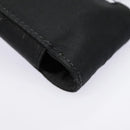 PRADA Neck Case Nylon Black Silver Auth 91191-15