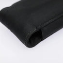 PRADA Neck Case Nylon Black Silver Auth 91191-16