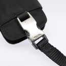 PRADA Neck Case Nylon Black Silver Auth 91191-8