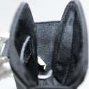 PRADA Neck Case Nylon Black Silver Auth 91191-18