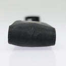 PRADA Neck Case Nylon Black Silver Auth 91191-3
