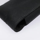 PRADA Neck Case Nylon Black Silver Auth 91191-14