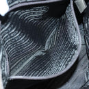 PRADA Hand Bag Nylon Khaki Silver Auth 91246-23