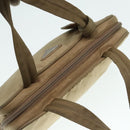 PRADA Hand Bag Nylon Khaki Silver Auth 91246-6