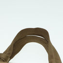 PRADA Hand Bag Nylon Khaki Silver Auth 91246-8