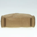 PRADA Hand Bag Nylon Khaki Silver Auth 91246-5