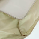 PRADA Shoulder Bag Leather White Silver Auth 91257-15