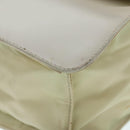 PRADA Shoulder Bag Leather White Silver Auth 91257-16