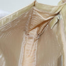 PRADA Shoulder Bag Leather White Silver Auth 91257-23