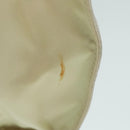 PRADA Shoulder Bag Leather White Silver Auth 91257-5