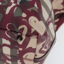 BURBERRY Nova Check Tote Bag PVC Beige Silver Auth 91267-9