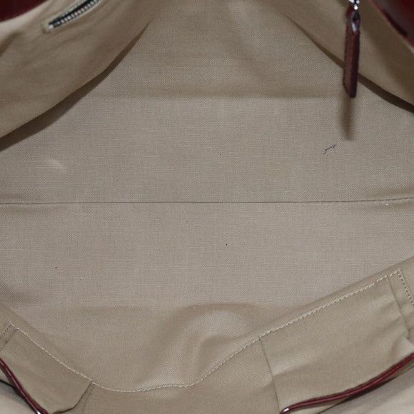 BURBERRY Nova Check Shopper PVC Beige Zilver Auth 91267
